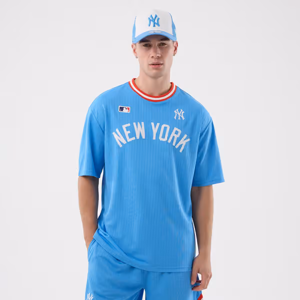 New York Yankees Team Arch MLB T-Shirt Blue view 1