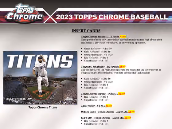 2023 Topps Chrome Baseball MLB Hobby Box view 4