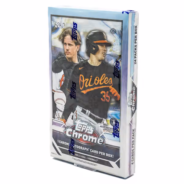 2023 Topps Chrome Baseball MLB Hobby Box view 1