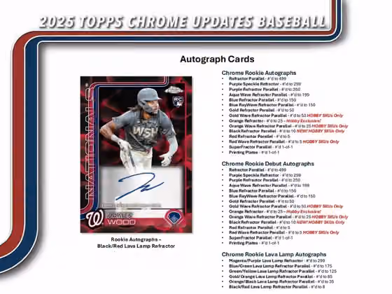 2025 Topps Chrome Update Baseball MLB Blaster Box view 8