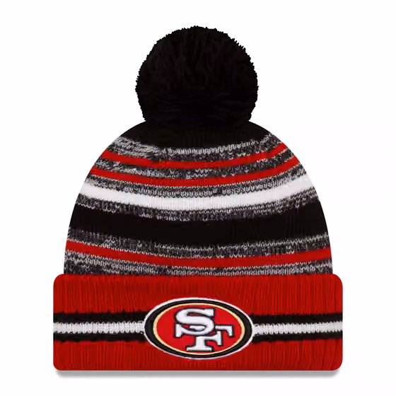 San Francisco 49ers Official 2021 NFL Sideline New Era Sport Knit Hat product photo