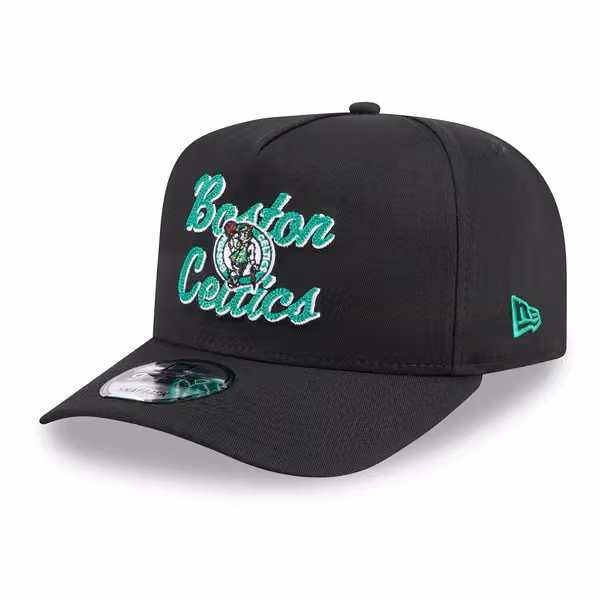 Boston Celtics NBA Chainstitch 9FIFTY A-Frame Snapback Cap Black product photo