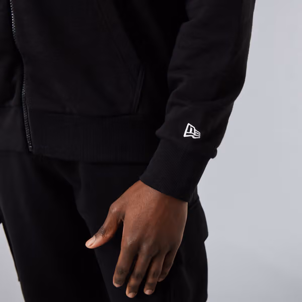 Brooklyn Nets Script New Era NBA Full-Zip Hoodie Black view 4