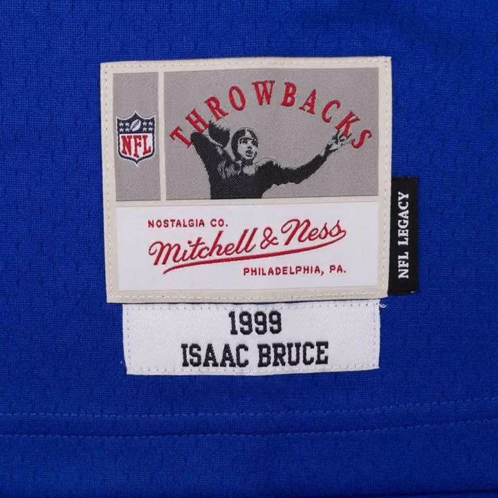 Isaac Bruce #80 St. Louis Rams Legacy Throwback NFL Jersey view 4