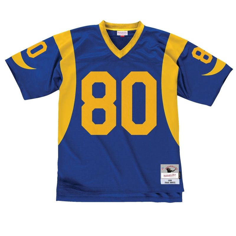 Isaac Bruce #80 St. Louis Rams Legacy Throwback NFL Jersey view 2
