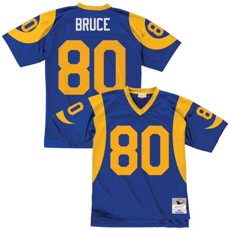 Isaac Bruce #80 St. Louis Rams Legacy Throwback NFL Jersey view 1