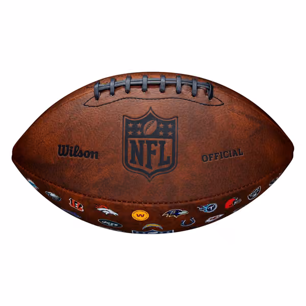 NFL Team Logos Throwback Wilson Junior Size Football view 4