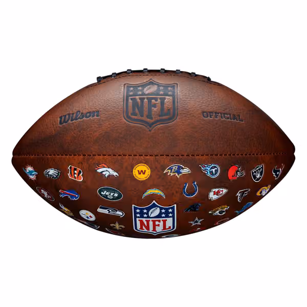 NFL Team Logos Throwback Wilson Junior Size Football view 1