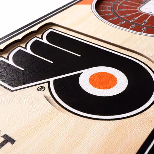 Philadelphia Flyers 3D Stadium NHL Banner view 3