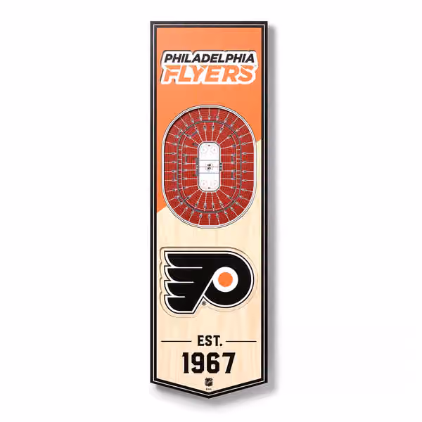 Philadelphia Flyers 3D Stadium NHL Banner view 1
