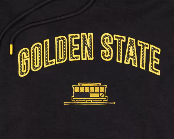 Golden State Warriors 2023 City Edition New Era Oversized NBA Hoodie view 3