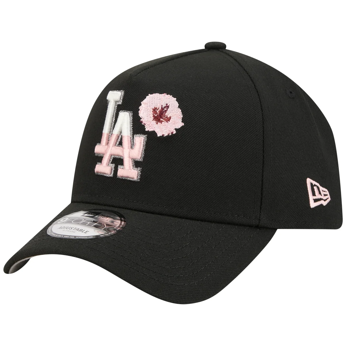 Los Angeles Dodgers Los Angeles Crown the City - Blossom - Black/Black New Era 9FORTY detail view