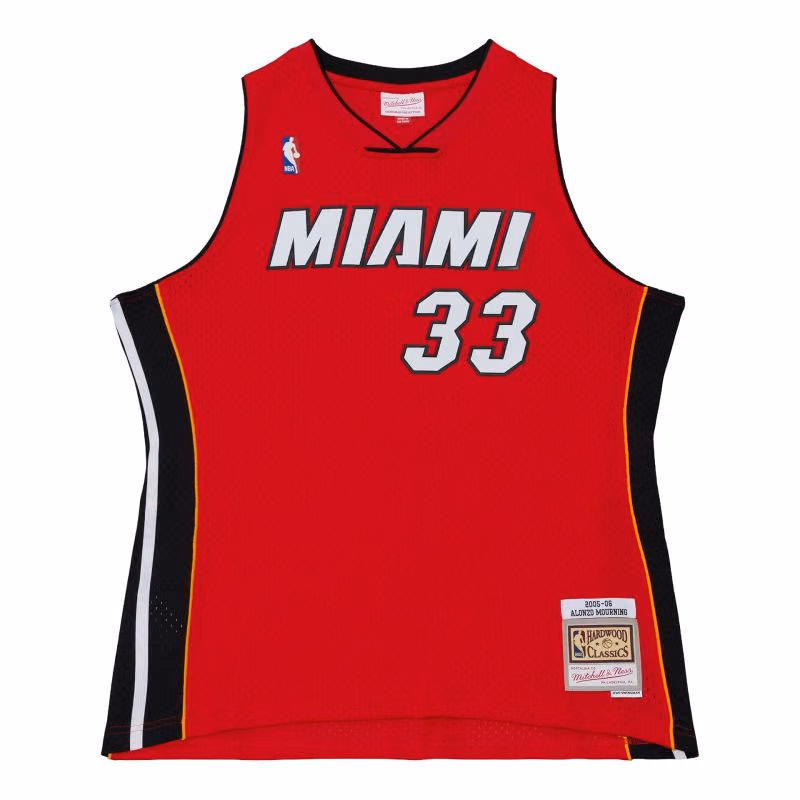 Alonzo Mourning #33 Miami Heat 2005-06 Swingman NBA Jersey Red view 1