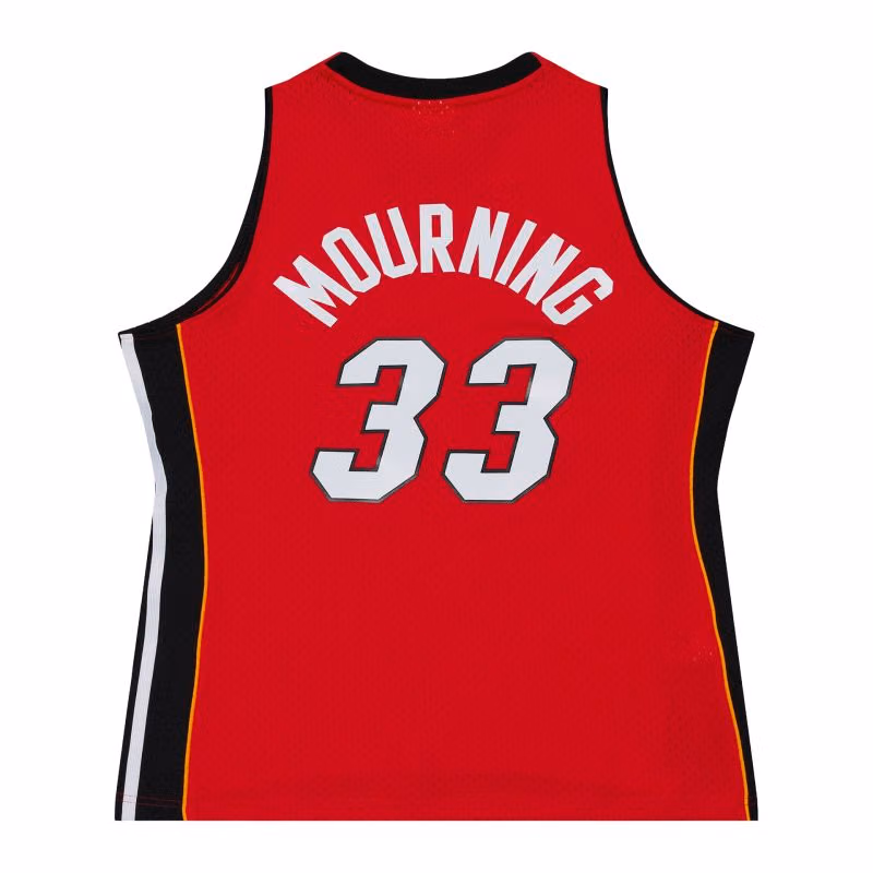 Alonzo Mourning #33 Miami Heat 2005-06 Swingman NBA Jersey Red view 2
