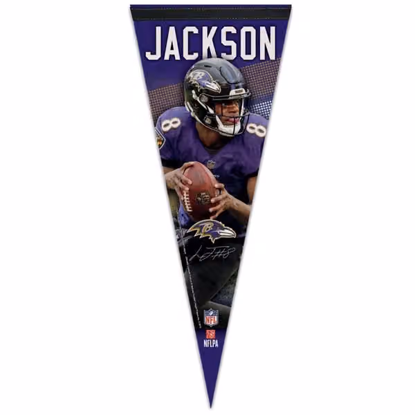 Lamar Jackson Baltimore Ravens Premium WinCraft NFL Pennant view 1
