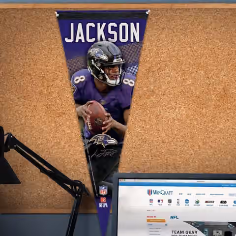 Lamar Jackson Baltimore Ravens Premium WinCraft NFL Pennant view 3