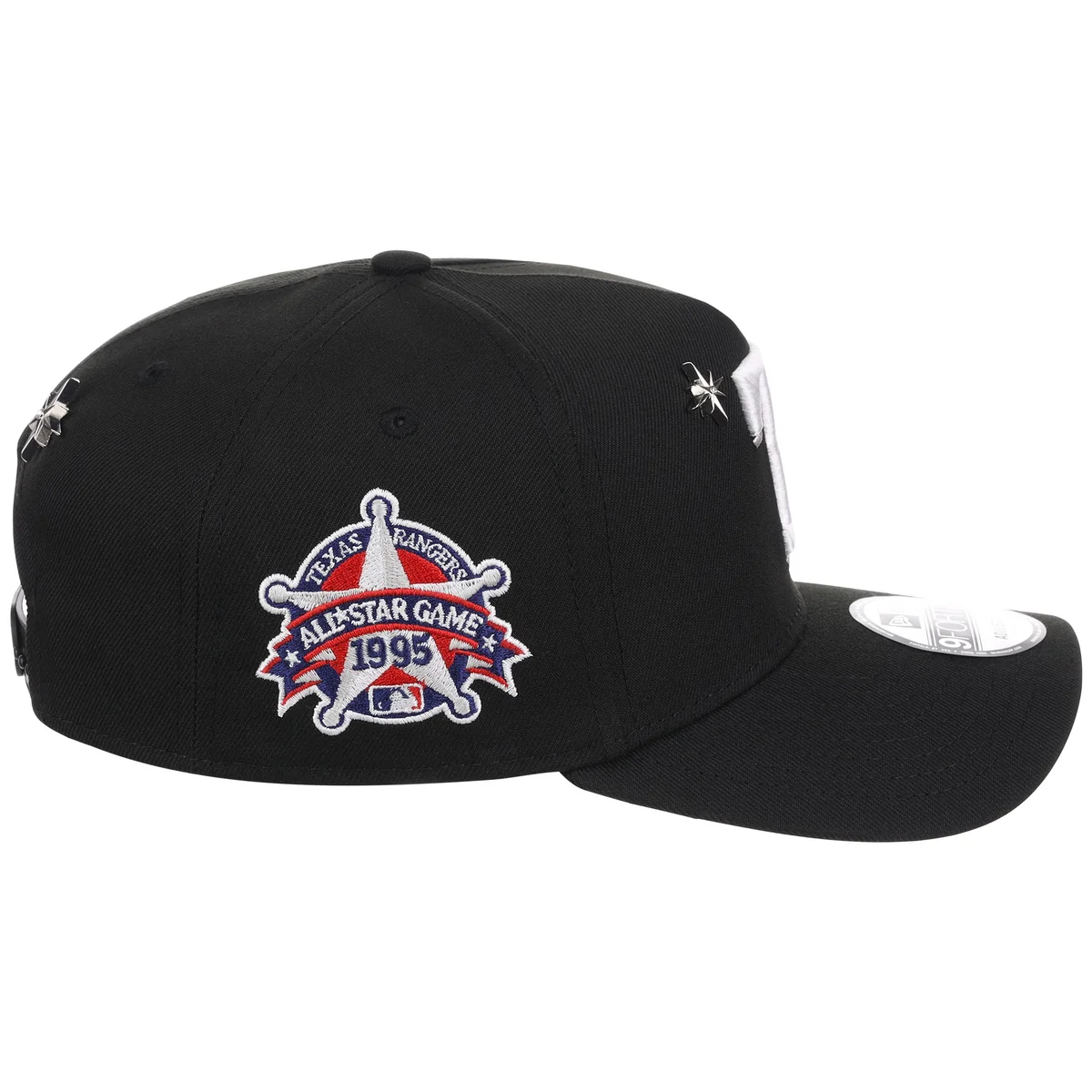 Texas Rangers MLB Star Stud New Era 9FORTY A-Frame detail view