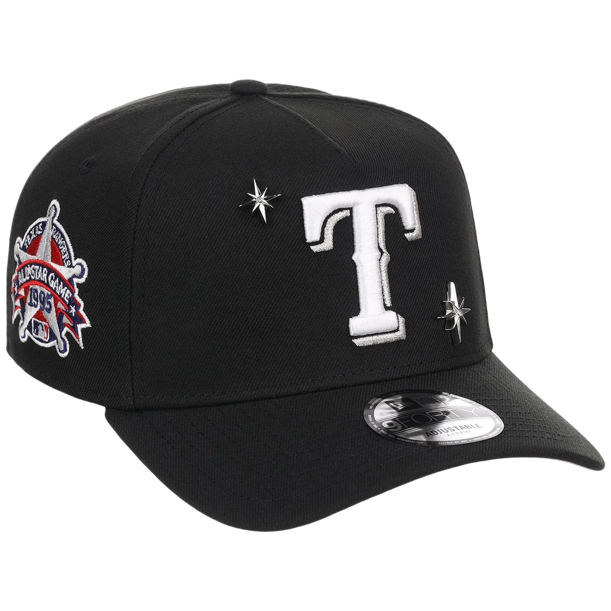 Texas Rangers MLB Star Stud New Era 9FORTY A-Frame front view
