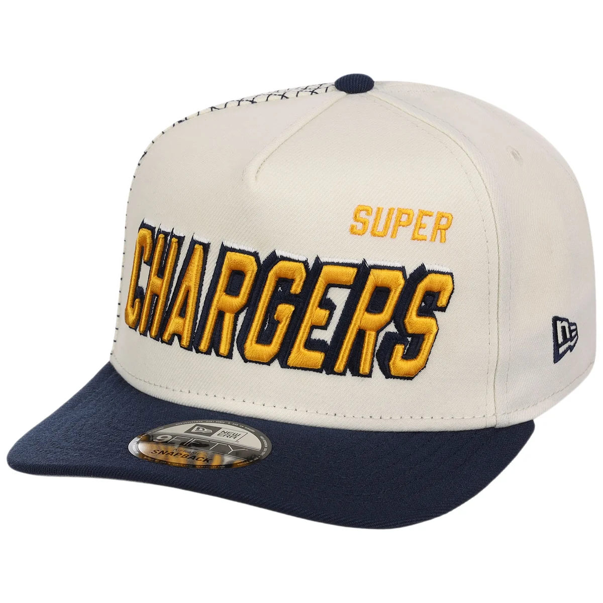 Los Angeles Chargers NFL Gridlock New Era 9FIFTY A-Frame detail view