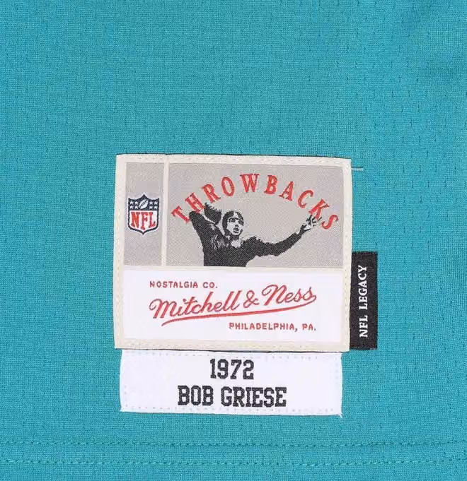 Bob Griese #12 Miami Dolphins Legacy Throwback NFL Jersey view 4