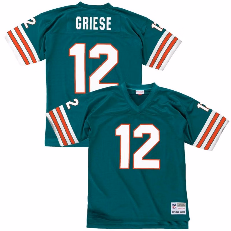 Bob Griese #12 Miami Dolphins Legacy Throwback NFL Jersey view 1