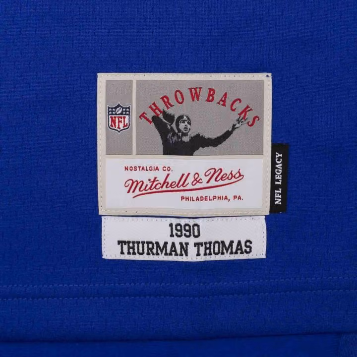 Thurman Thomas #34 Buffalo Bills Legacy Throwback NFL Jersey view 4