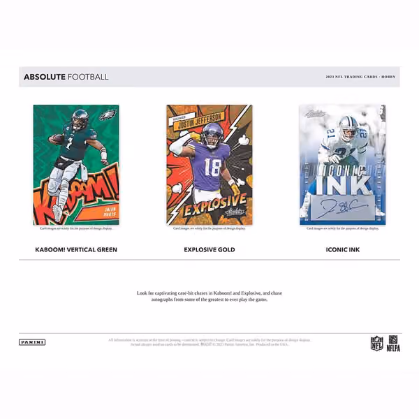 2023 Panini Absolute Football NFL Hobby Box view 4