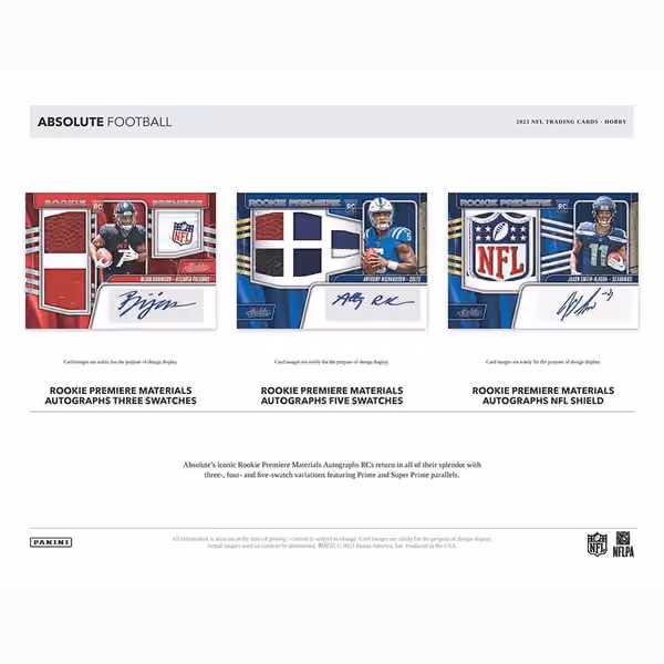 2023 Panini Absolute Football NFL Hobby Box view 2