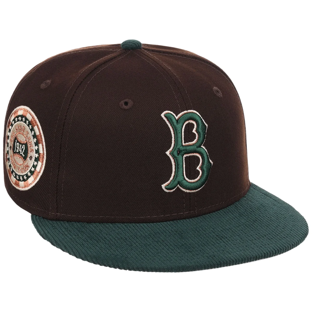 Brooklyn Dodgers MLB Forest Ember New Era 59FIFTY front view