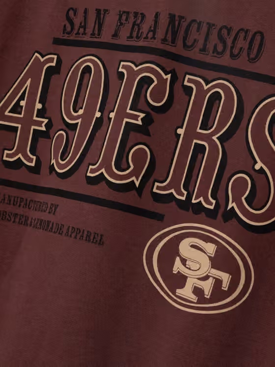 San Francisco 49ers L&L '96 Classics NFL Crew Sweater Maroon view 4