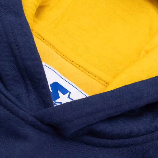 Michigan Wolverines Starter End Zone NCAA Hoodie Navy view 4