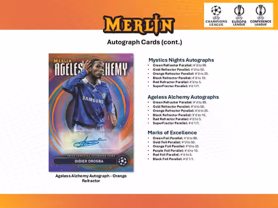 2024/25 Topps Chrome Merlin UEFA Club Competitions Football Blaster Box view 7