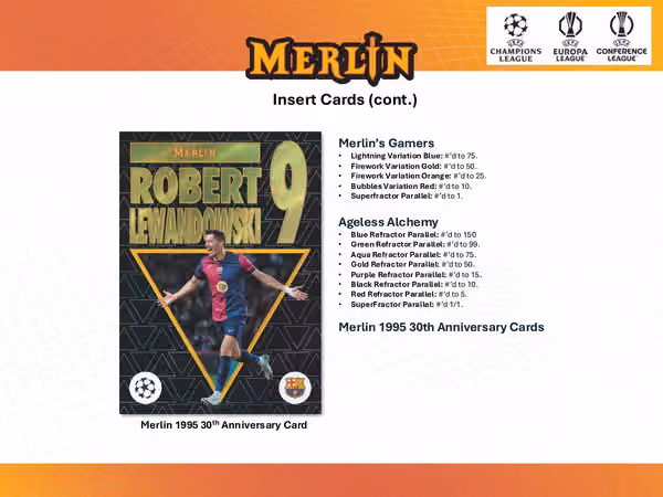 2024/25 Topps Chrome Merlin UEFA Club Competitions Football Blaster Box view 5