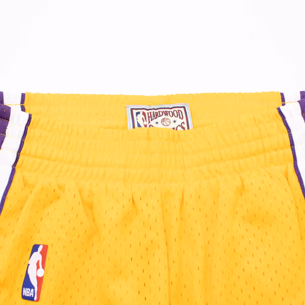 Los Angeles Lakers 2009-10 Mitchell & Ness Swingman NBA Shorts Yellow view 5