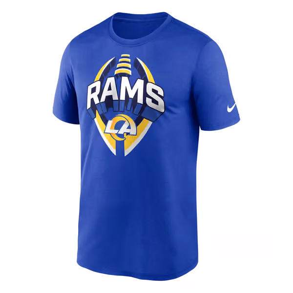 Los Angeles Rams 2025 Icon Nike Legend NFL T-Shirt Blue view 1
