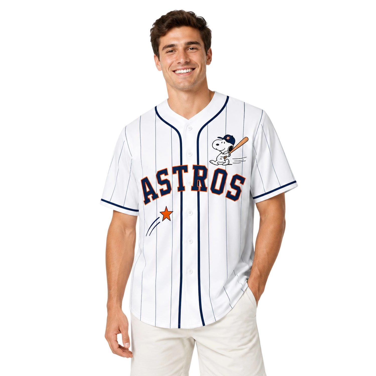 Houston Astros Snoopy Jersey Custom Brilliant Fan Gear