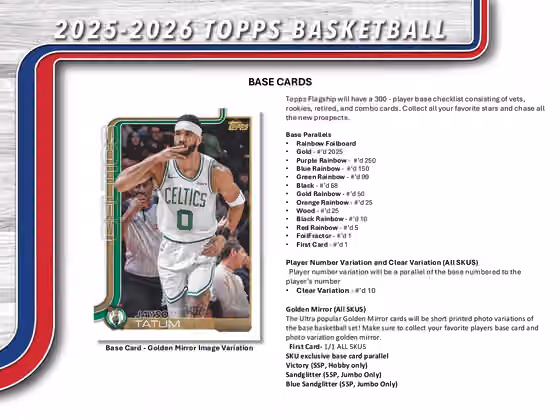 2025/26 Topps NBA Basketball JUMBO Hobby Box view 2