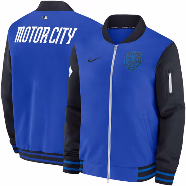 Detroit Tigers 2024 City Connect MLB Authentic Nike Bomber Jacket view 1
