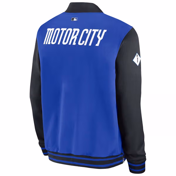 Detroit Tigers 2024 City Connect MLB Authentic Nike Bomber Jacket view 3
