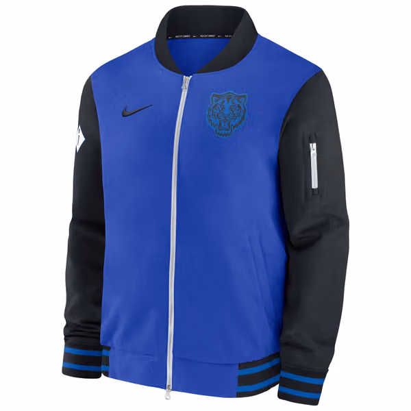 Detroit Tigers 2024 City Connect MLB Authentic Nike Bomber Jacket view 2