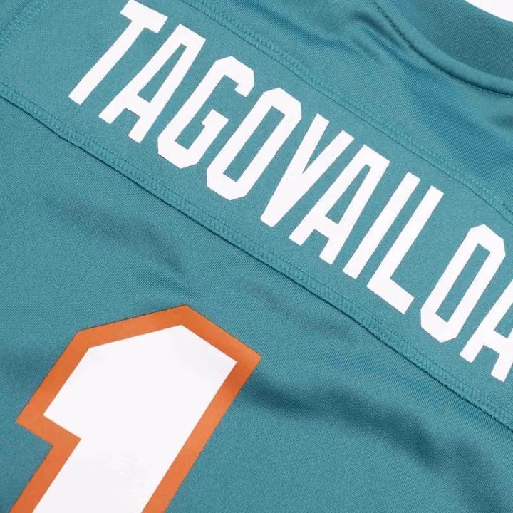Tua Tagovailoa #1 Miami Dolphins Throwback Nike Game NFL Jersey (WOMEN'S) view 4