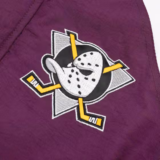 Anaheim Ducks Vintage Starter Frontier NHL Winter Jacket Purple view 3