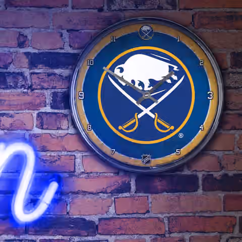 Buffalo Sabres WinCraft Chrome NHL Wall Clock view 3