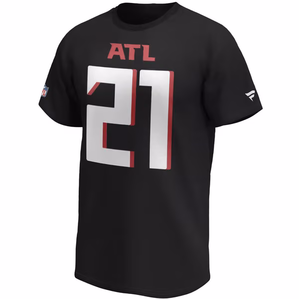 Todd Gurley II #21 Atlanta Falcons Fanatics Player NFL T-Shirt Black view 2