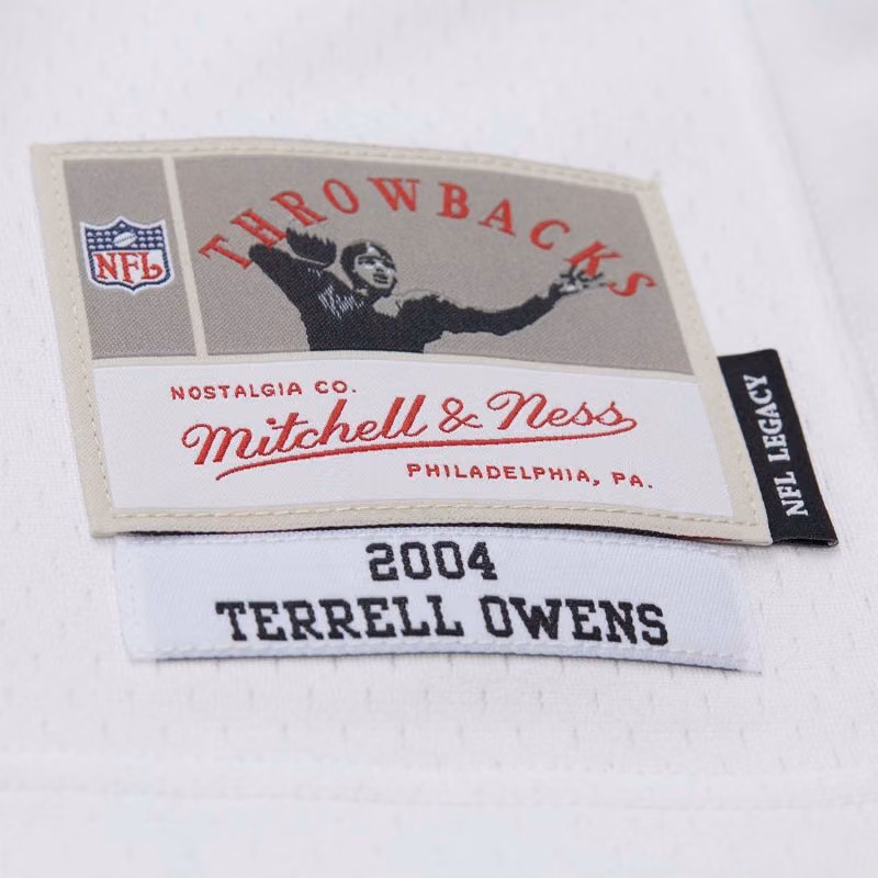 Terrell Owens #81 Philadelphia Eagles 2004 Legacy Throwback NFL Jersey White view 3