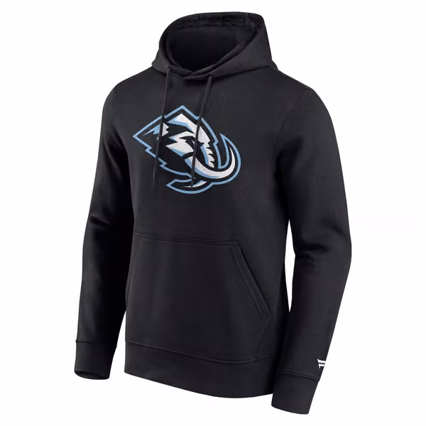 Utah Mammoth Primary Logo NHL Hoodie Black view 1