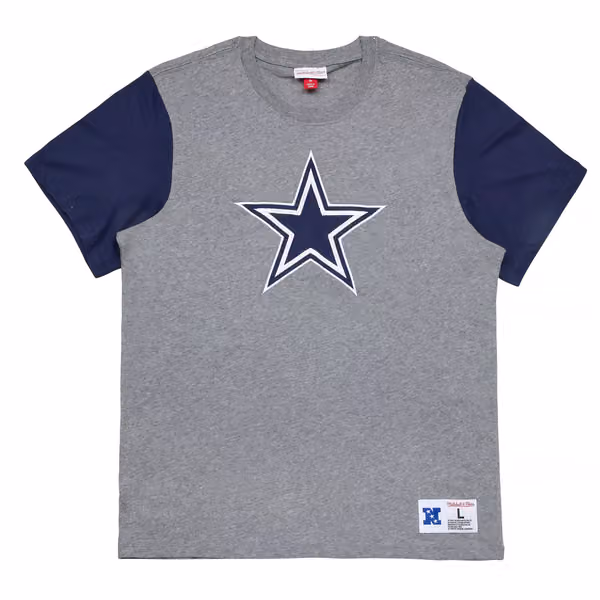 Dallas Cowboys Mitchell & Ness Color Blocked NFL Throwback T-Shirt view 1