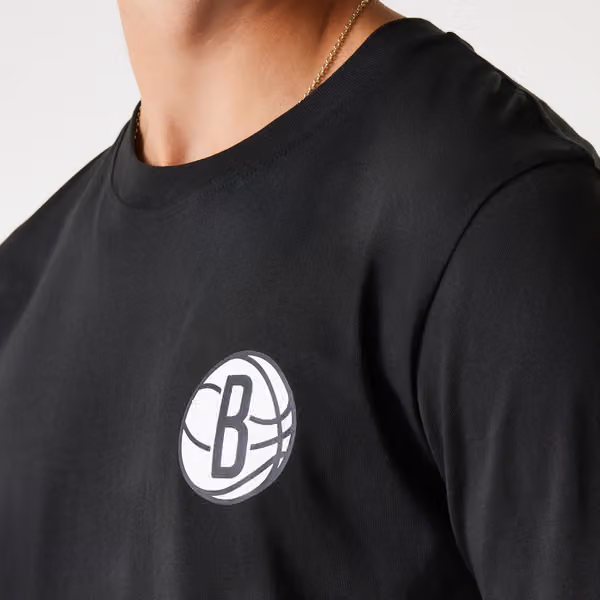 Brooklyn Nets 2024 NBA Tip-Off New Era T-Shirt Black view 4