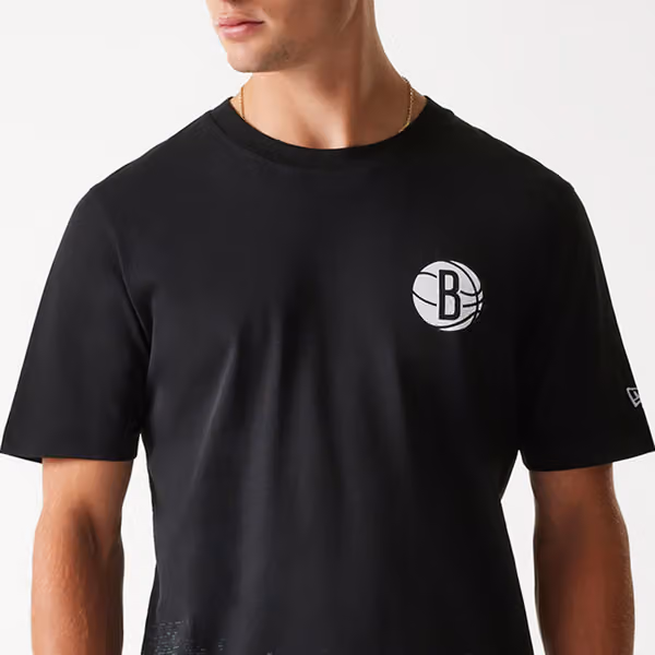 Brooklyn Nets 2024 NBA Tip-Off New Era T-Shirt Black view 3