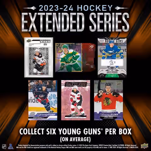 2023/24 Upper Deck Extended Series Hockey NHL Hobby Box view 2